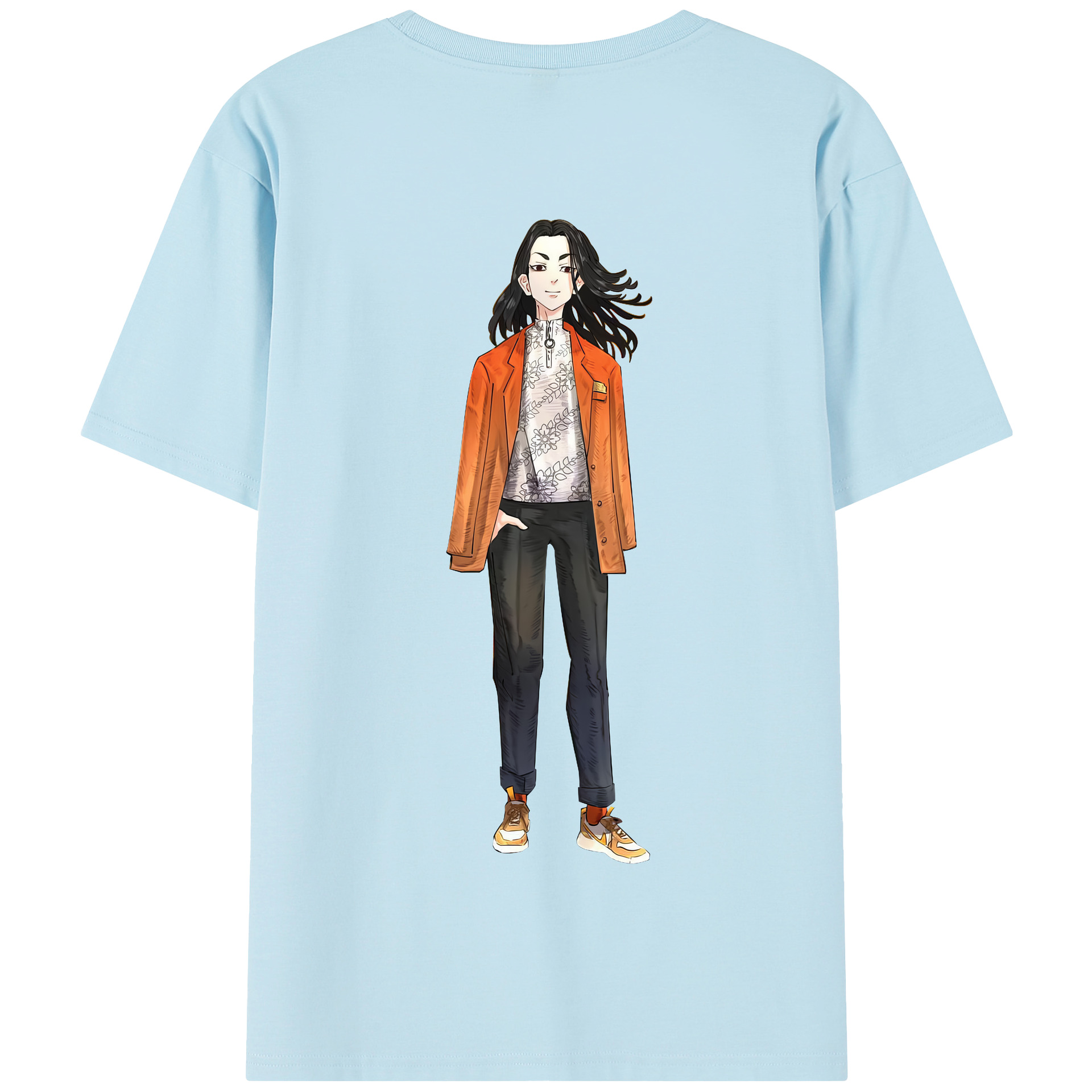 （画像用） 東京リベンジャーズ Tokyo Revengers 綿100％半袖Tシャツ（背面プリント）
